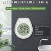 Digital Bathroom Clock with Large LCD Display, Shower Timer and Thermometer, Easy Install with Suction Cup Mount,Temperature Display In Celsius