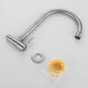 Kitchen Sink Faucet Wall Mounted Single Cold Faucet Balcony Rotating Stainless Steel Tap Kitchen Faucet Bathroom Basin Tap