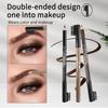 3Pcs Double-ended Eyebrow Pencil with Brush, Wooden-shaft Water-resistant Smudge-proof Brow Liner for Daily Shaping