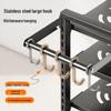 Layered Kitchen Storage Rack for Cookware & Utensils