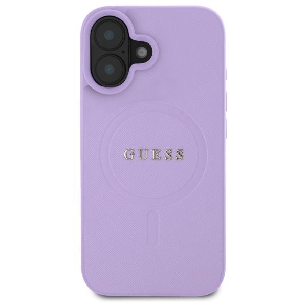 Guess Guhmp16Spsahmcu Iphone 16 6.1     Fioletowy/Purple Hardcase Saffiano Magsafe