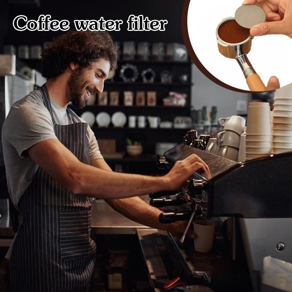 51/53/58 MM Kaffee Sekundärwasserverteiler austauschbares Rückstoß-Filtersieb geeignet für Kaffeemaschinengriff Scheibensieb
