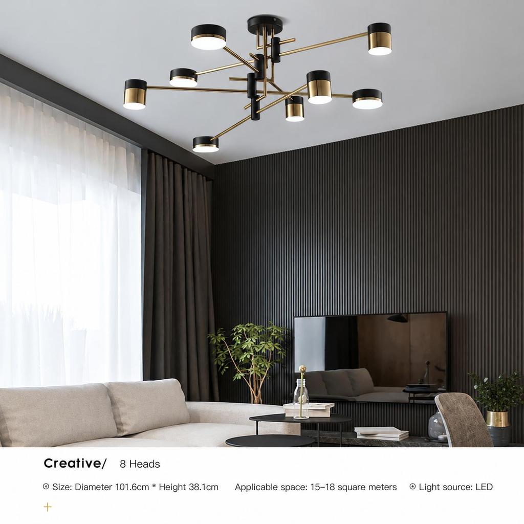 Nuovi Lampadari Nordici Soggiorno Cucina Sala da Pranzo Luci a Sospensione da Soffitto 3 Colori Dimmerabili Luci Moderne per Camera da Letto Decorazione