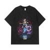 275 GSM Washed T-shirts 100% Cotton Solo Leveling V15 Print Unisex Heavy Cotton T Shirt