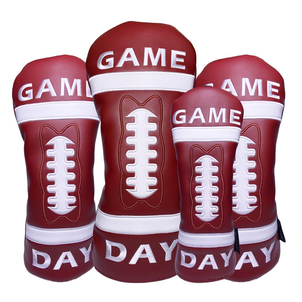 

Golf Head Cover Driver DR 460cc 440cc Wood FW Cover Utility UT Cover Set Game Day Waterproof Conversion Dug Included x 1FW x 2UT x (DR 1)