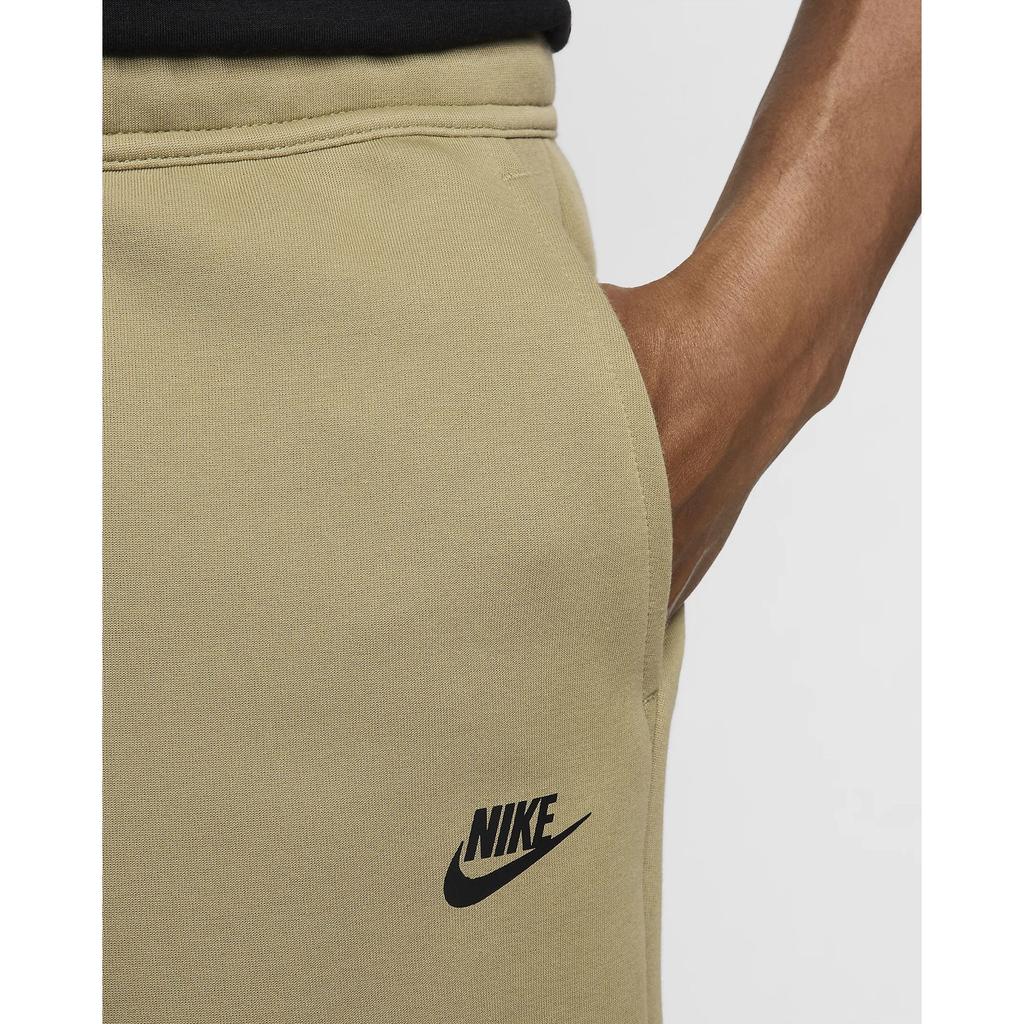 Nike Sportswear Tech Fleece Solid Color Brand Logo Embroidery Outdoor Sports Elastic Waist Mid Rise Five Point Casual Shorts Men Shorts FB8171-276