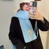 Luochi Knitting Bow Tie Scarf: Women's Winter Warm, Windproof Wool Neck Warmer