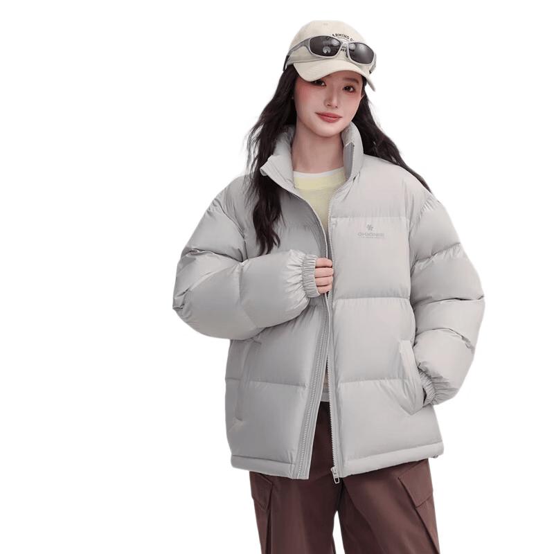 YAYA Snowflake Series Women's Short Stand-Collar Puffer Jacket