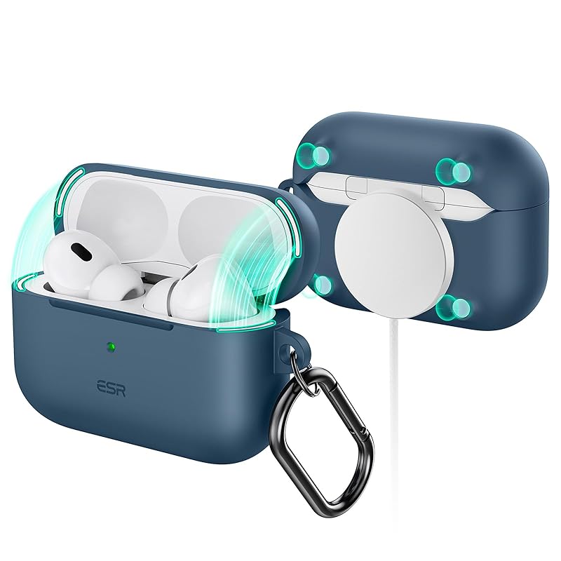 

ESR AirPods Pro2 case (HaloLock) Pro 2nd generation/1st generation (2023/2022/2019) only MagSafe correspondence Complete fall prevention cover with
