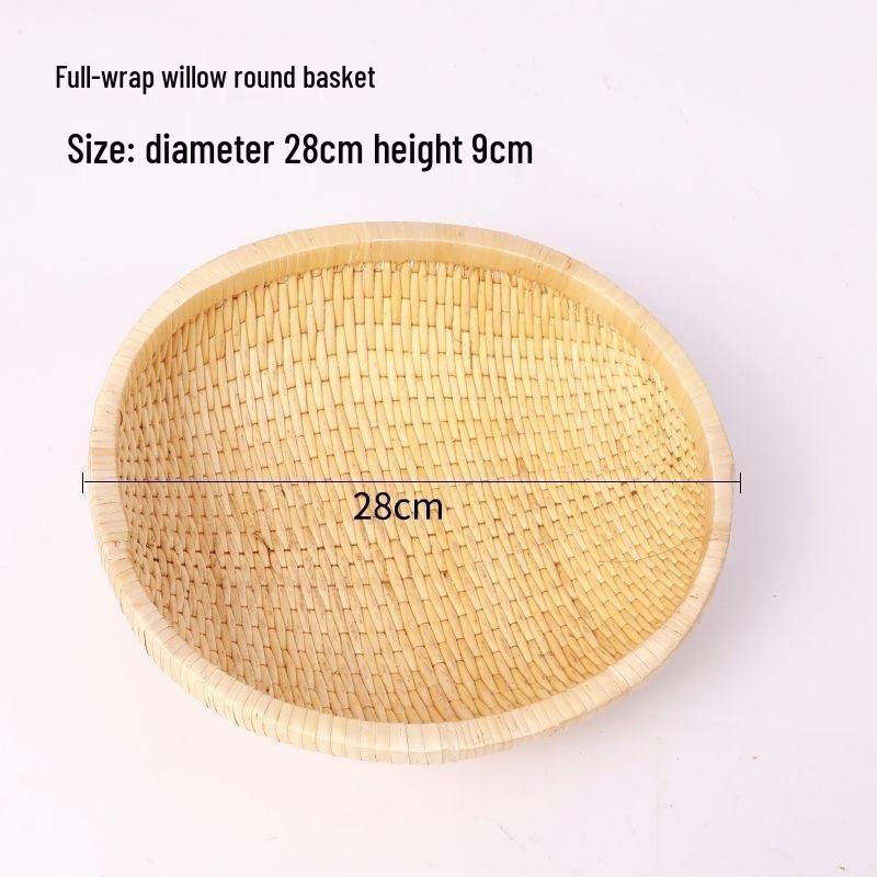 Rattan Willow Storage and Winnowing Basket Set