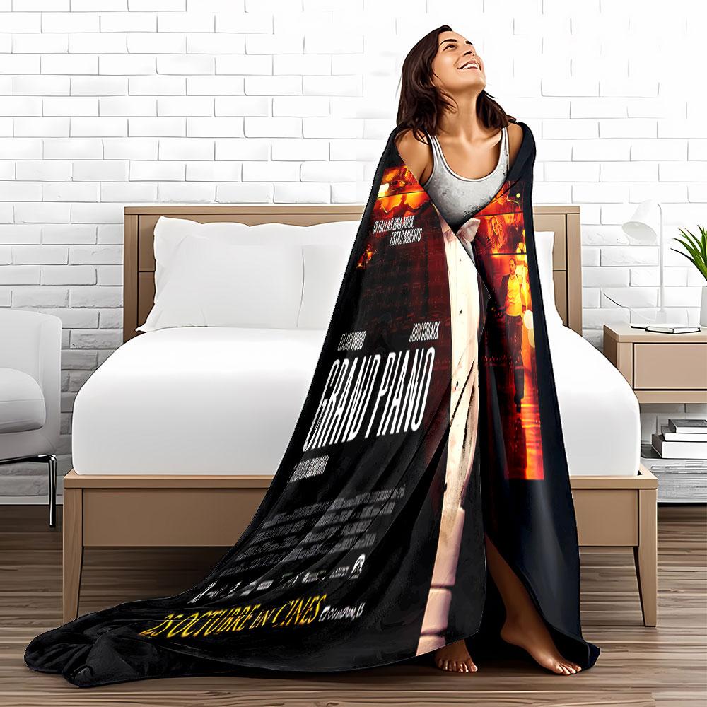 Musician in Intense Thriller for all seasons blanket lunch break throw gift