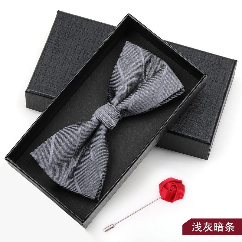 Bow Tie Men'S Wedding Groom Best Man Red Suit Shirt British Brothers Korean Bow Women'S Gift Box