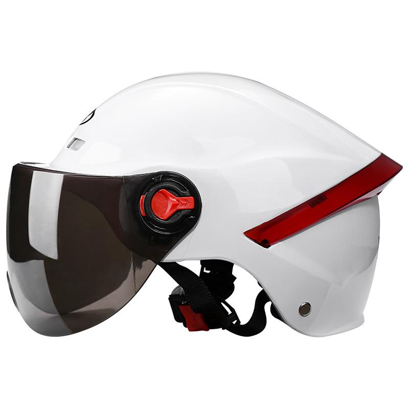 [Custom] Summer Half Helmet for Motorcycle/Electric Bike Unisex Safety with Sun-Protective Clear Visor 3C/DOT Certified