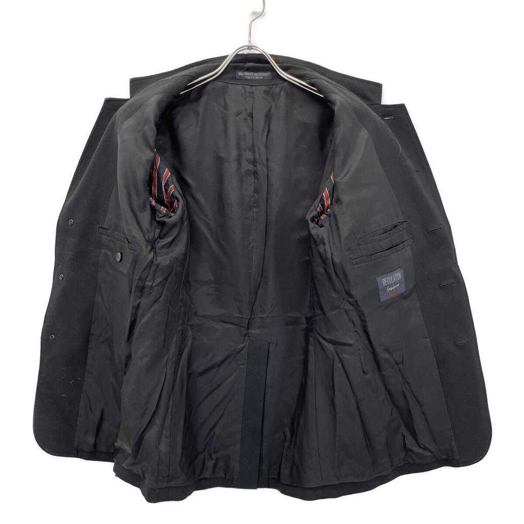 REGULATION Yohji Yamamoto HK-J01-140 17AW Black Notched Single Jacket Jacket 2 blackUsed