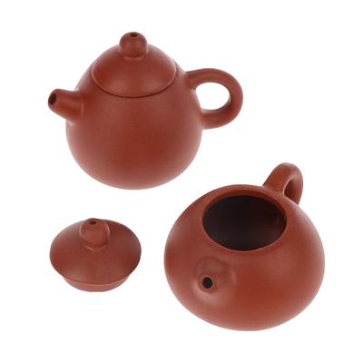 25Ml Enameled Pottery Teapot Pocket Hand Teapot Handstand Fingertip Kettle Tea Pet Dark-Red Enameled Pottery Teaset Accessories