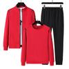 Casual Retro Plus Size Sports Suit Men and Women Autumn and Winter Three-piece Sports Running Suit Plus Size
