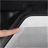 Compatible with Ford Explorer 2020 2021 2022 2023 Car Door Speaker Sticker Cover Stainless Steel Door Handle Horn Trim Auto Accessories (Color : Door