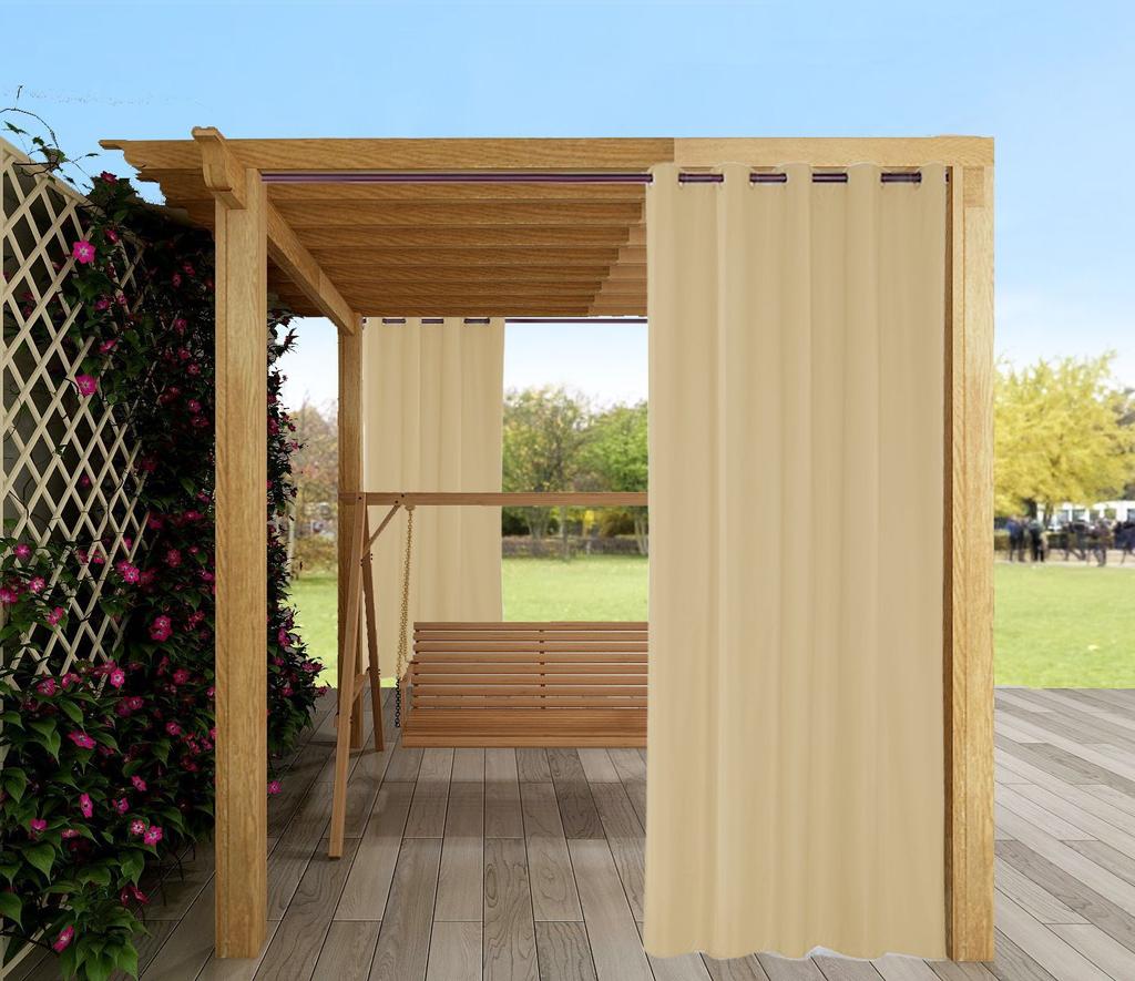 Outdoor Waterproof Outdoor Gazebo Terrace Sunscreen Curtains Finished Curtains Perforated Curtains