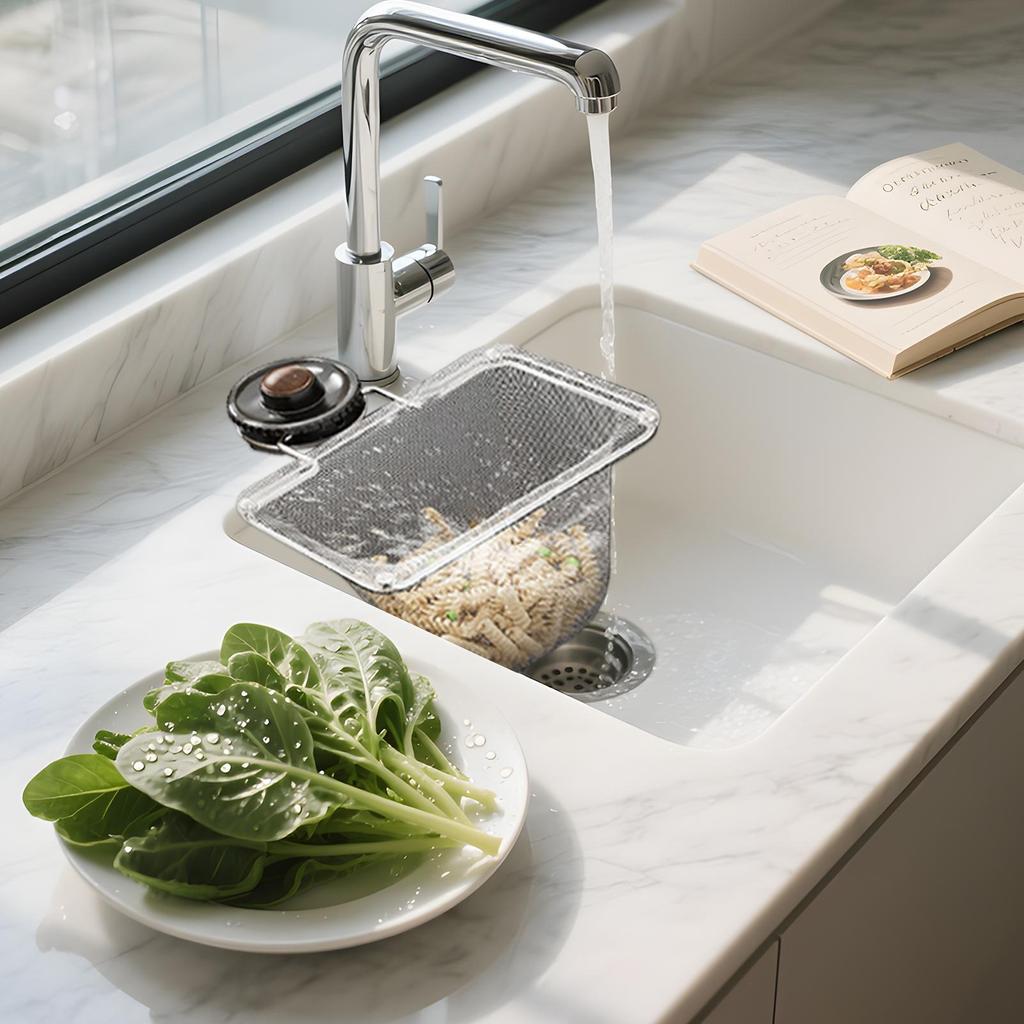 Spülbeckensieb Halter Saugnapf Abfluss Halter Spülbeckensieb Gestell Mit Filtersieb Für Gemüse Reste Obst Wohnmobil Wohnung