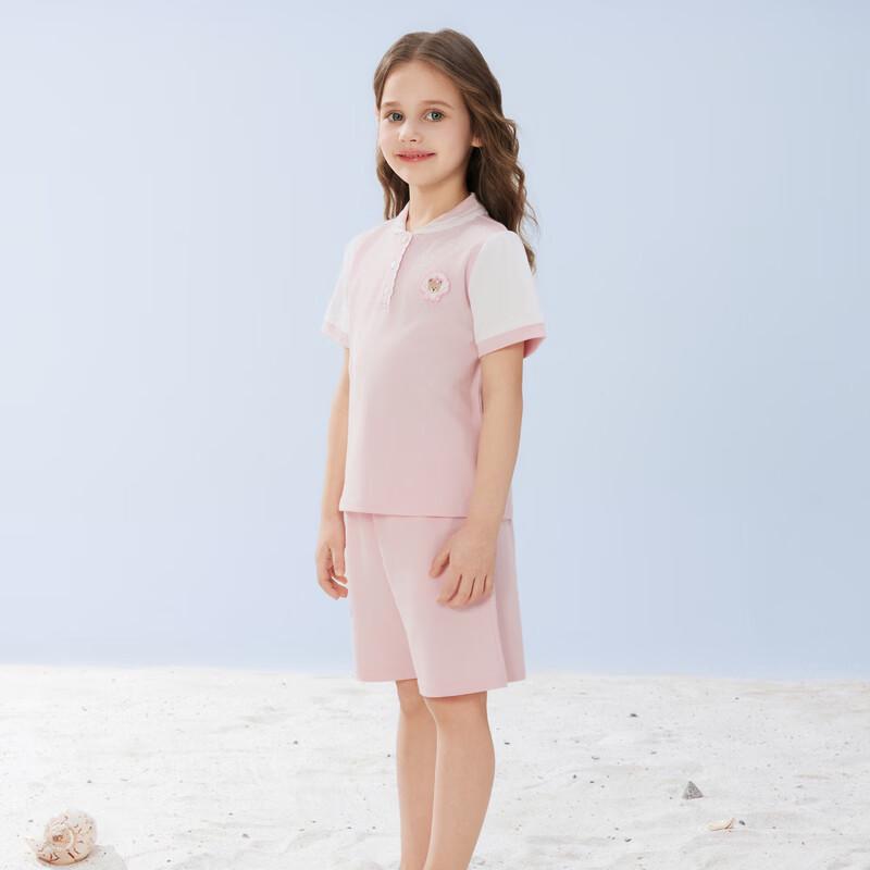 PawinPaw Girls  Cartoon Bear Casual Polo Set 120
