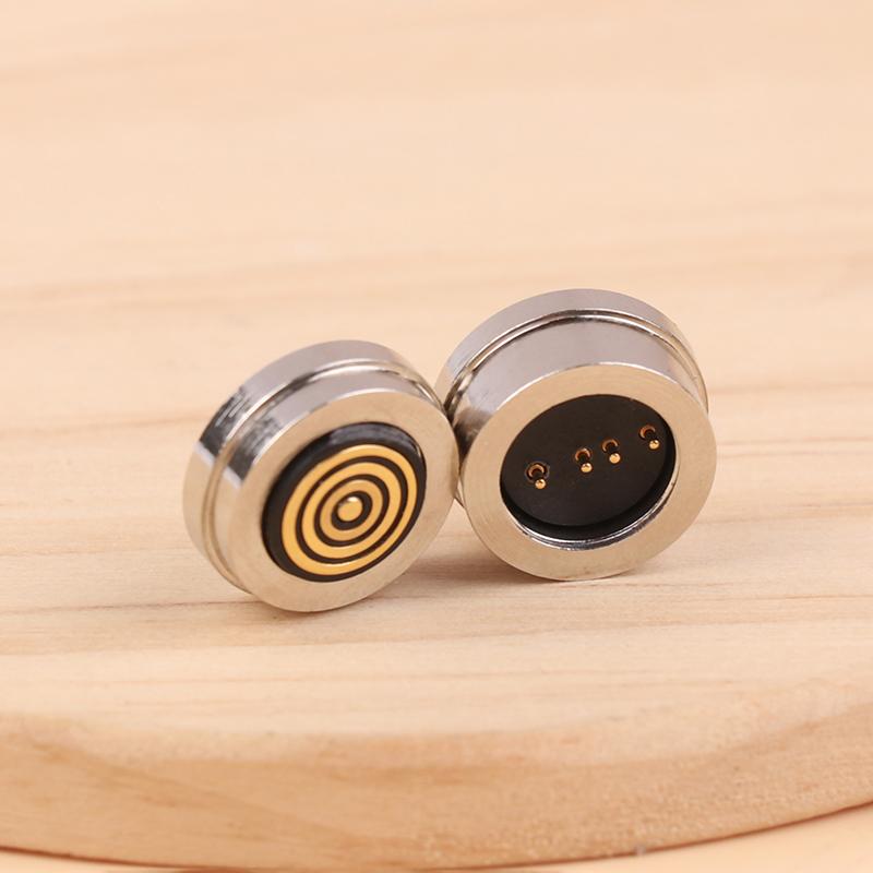 4Pin Male Female 360 ° Blind Suction Waterproof Magnetic Pogo Pin Connector Spring Loaded Dc Signal Transmission Charging
