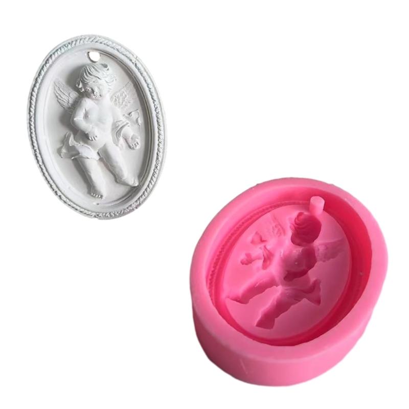 Car Pendant Molds Angel Listing Moulds Resin Craft Mold Clay Tablet Molds Angel Shape Silicone Material for DIY Making