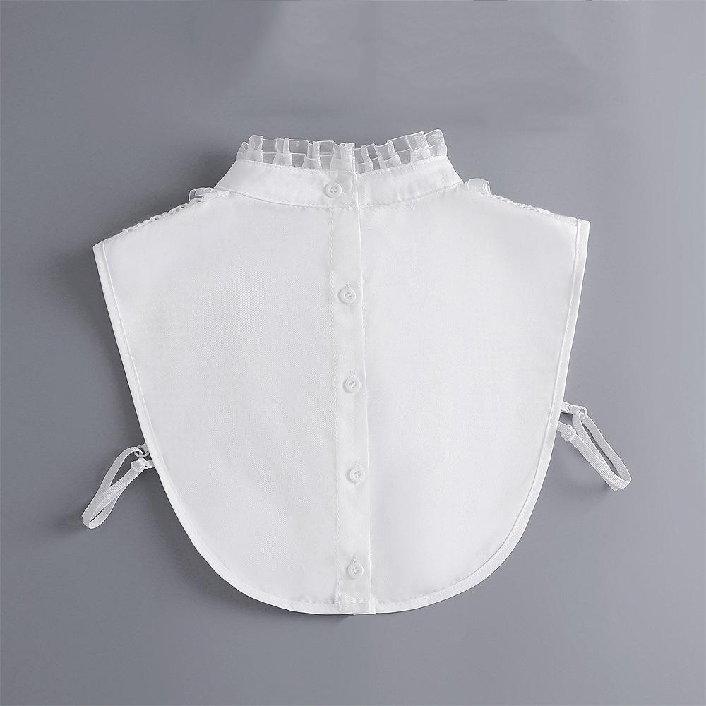 Women Lace Fake Collar Female Vintage Detachable Shirt Collar Neckwear False Collar Lapel Blouse Top Women Clothes Accessories
