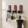 Nordic Style Wood Wall Hooks Self Adhesive Mounted For Hanging Coat Towel Clothes Blanket Hat Backpack Robe Entryway Key Holder+
