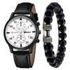 Men's Watch High-end Hong Kong Style Fashion Watch Fashion Versatile Quartz Watch High-end Watch Men's Watch Set