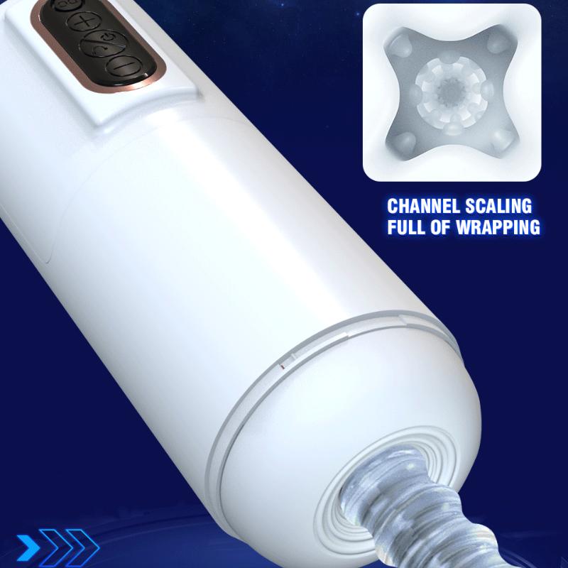 Automatic Retractable Masturbation CupMale BlowjobMoaning Realistic Vaginal Pussy VibratorMale Masturbation CupAdult Sex Toys