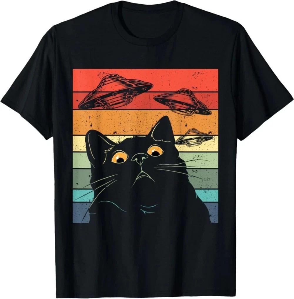 Funny Cat Tee Galaxy Cat Shirt 2XL