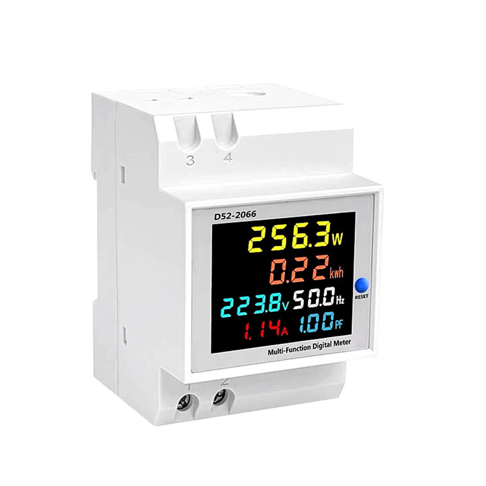 

Rail AC Display D52-2066 40-300V 100A / Digital Ammeter, Voltmeter, Wattmeter With External One Size білий