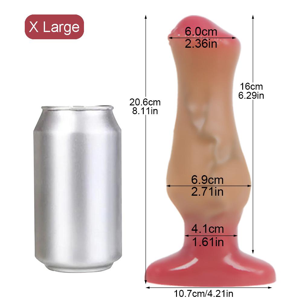 4-7cm Horse Anal Plug Soft Liquid Silicone Butt Plug Animal Anal Dildos For Women Men Anal Dilation Prostate Massage Buttplug