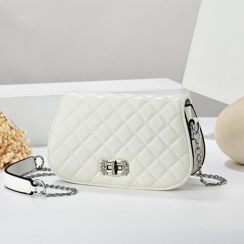 

Женская сумка Маленькая квадратная сумка Ромбовидная, сумка через плечо, сумка под мышкой, простая и модная женская сумка-цепочка. 23*7*14