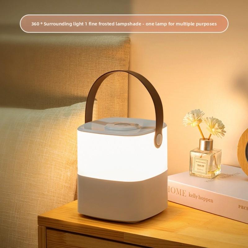 Rechargeable Touch LED Night Light Warm Soft Light Eye-Care Bedside Lamp for Bedroom Sleep Atmosphere Lighting