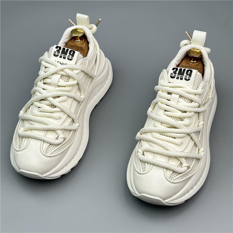 Designer Summer New Men's Air Mesh Thick Bottom Breathable Casual Shoes Male Retro Sports Walking Sneaker Flats Loafers