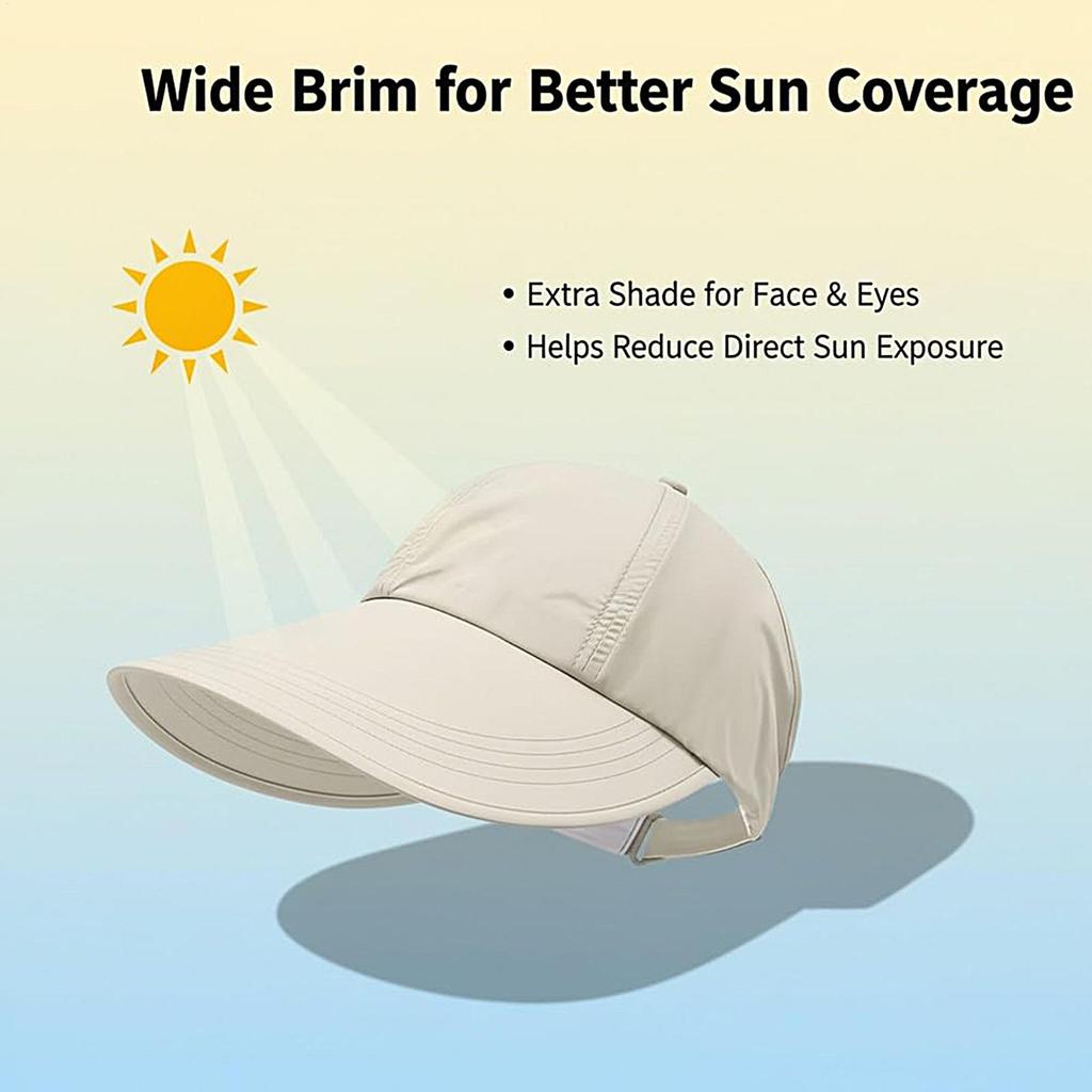 Breathable Sunhat with Wide Brim  UV Protection Summer Outdoor Beach Fisherman Hat Sunscreen Protection Cap Adjustable Sun Hat