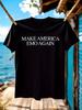 Make America Again Tshirt Bold Make America Again White P...
