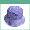 Bavlněný letní rybářský klobouk s tie-dye vzorem a širokým okrajem pro ochranu před sluncem při venkovních aktivitách