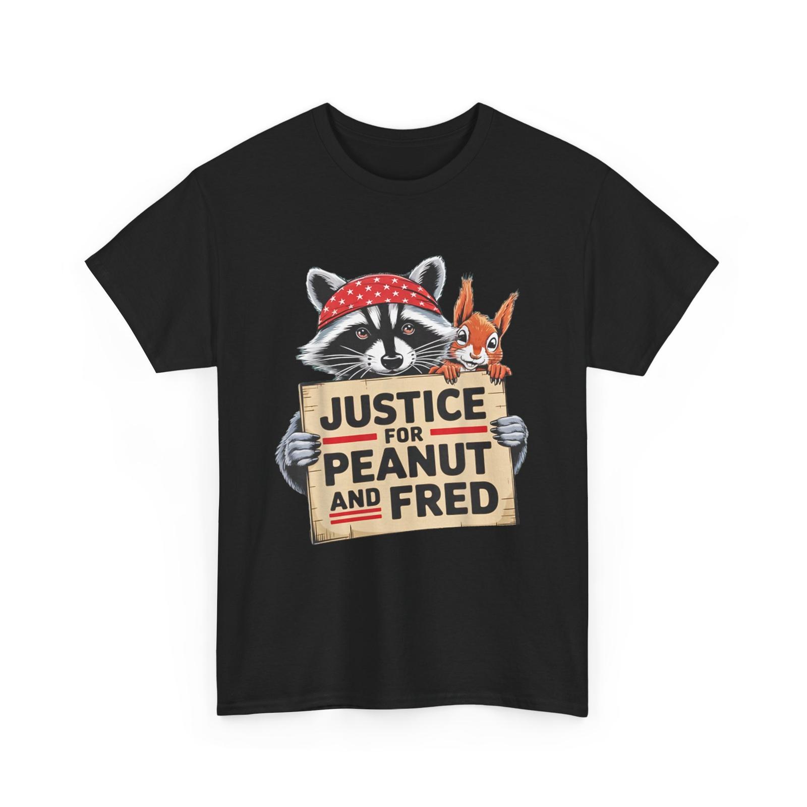 Justice For Peanut The Squirrel And Fred the Raccon T-shirt M