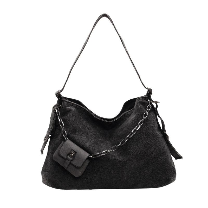 Shoulder bag women's large-capacity messenger bag 2025 new trendy high-end student portable tote bag