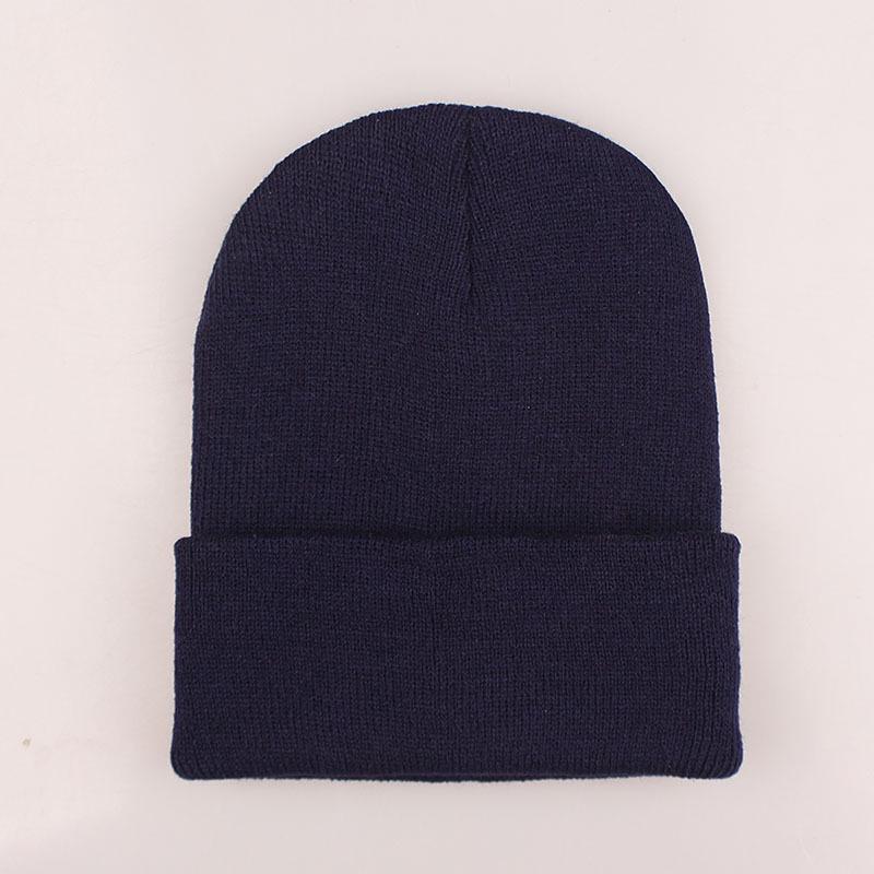 Unisex Fluorescent Acrylic Beanie – European and American Candy Color Knit Hat for Autumn and Winter
