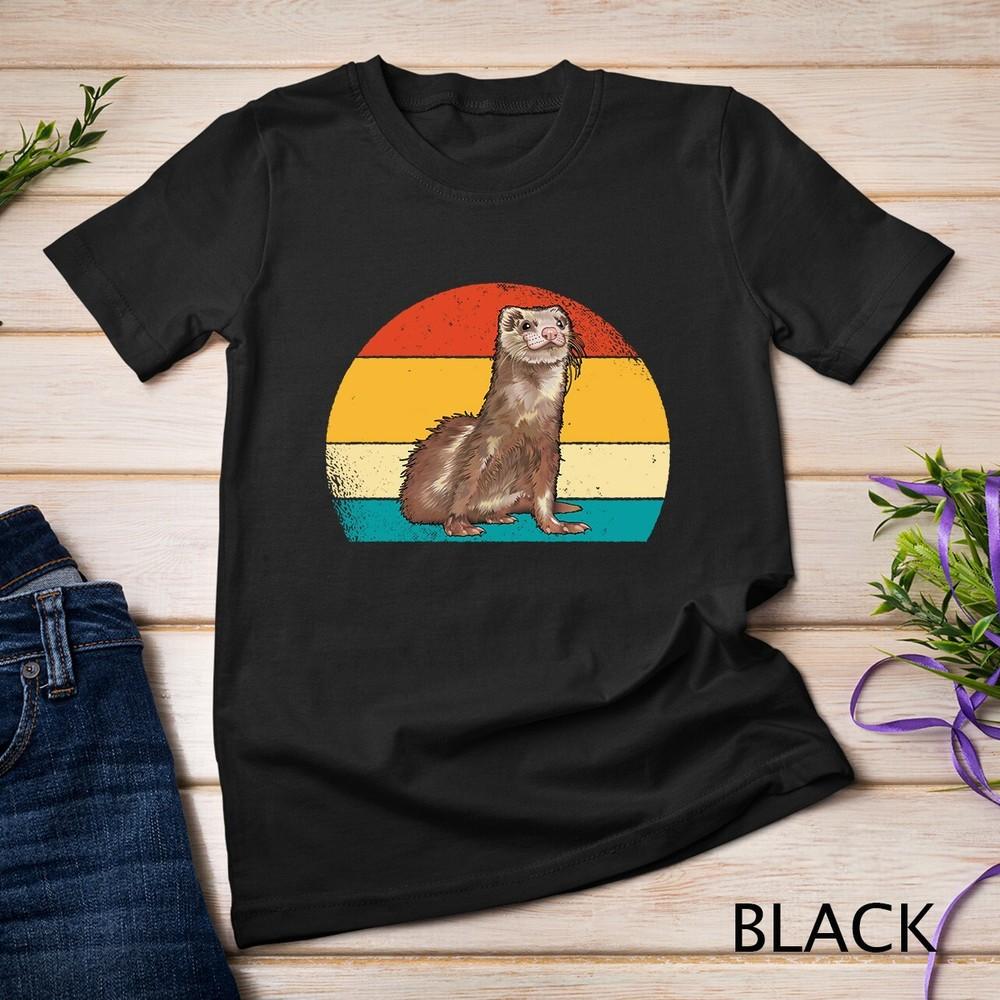 Vintage Sunset Ferret - I Love My Ferret Unisex T-shirt L
