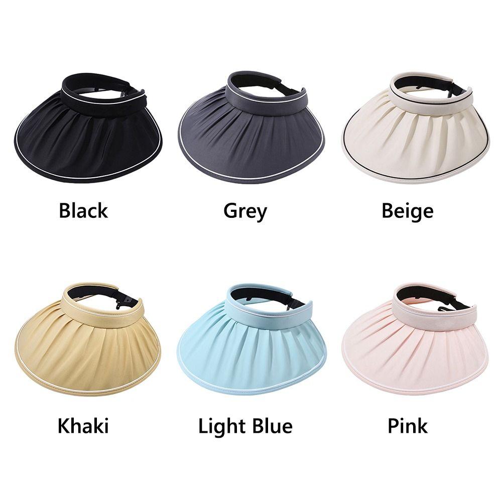 UPF 50+ Empty Top Sun Hat Foldable Sun Cap New Sunscreen Hat