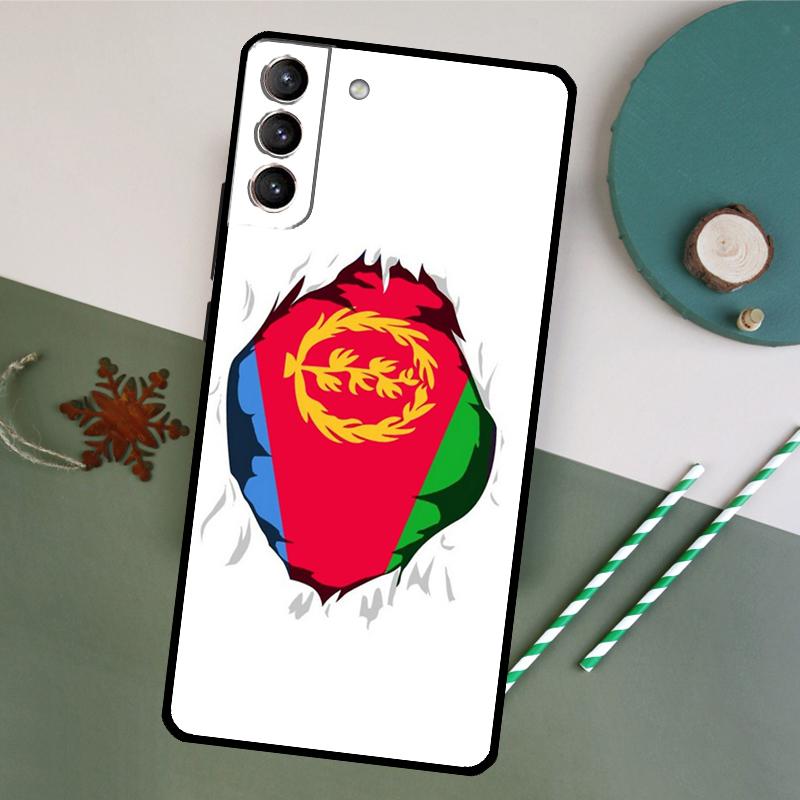 Eritrea Flag Phone Case For Samsung Galaxy S26 S25 Ultra S20 S21 S22 S23 S24 S10 Plus S25 FE Back Cover