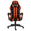 Fauteuil de jeux vidéo - VIDAXL - Noir et orange - Similicuir - Hauteur réglable - Accoudoirs inclus