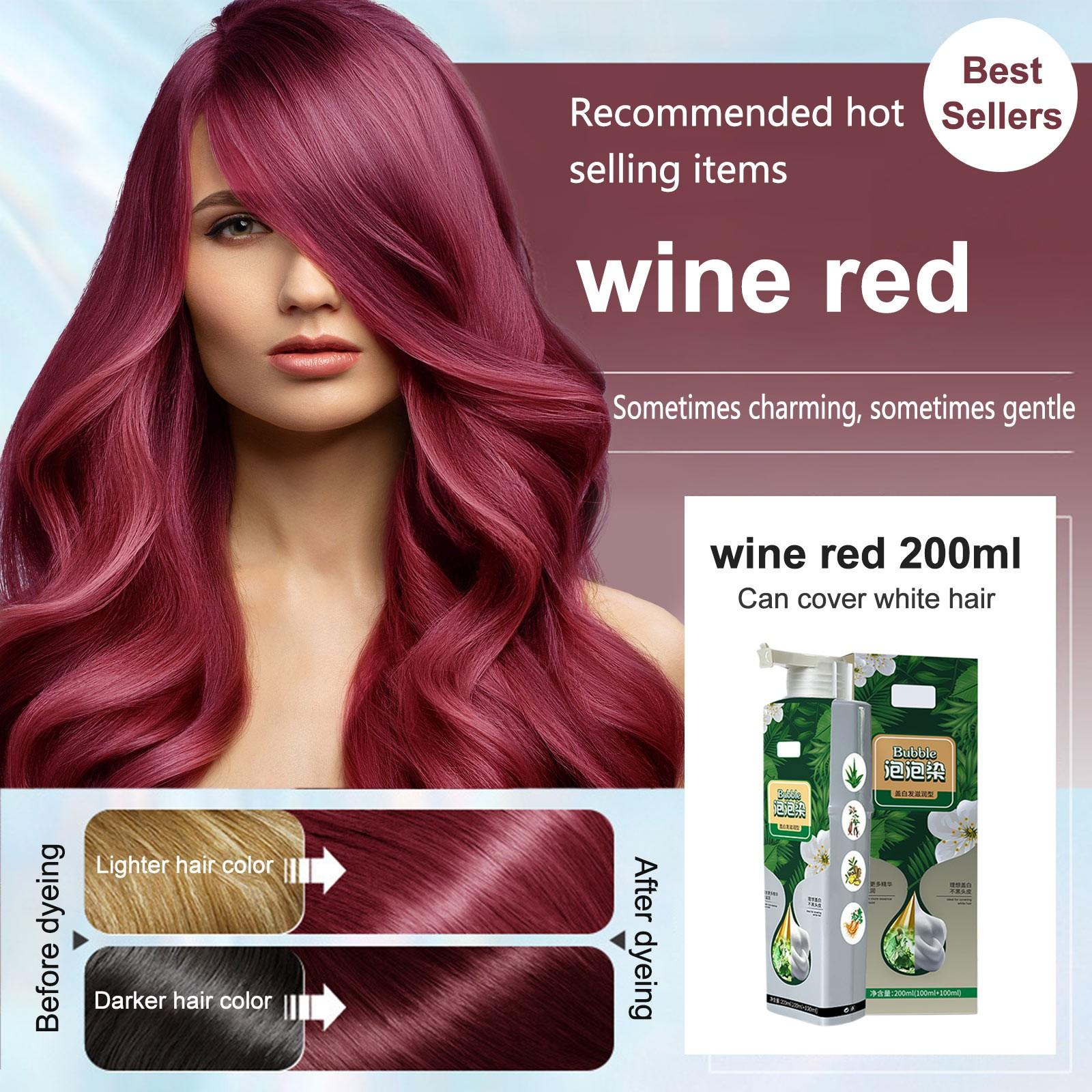 

Bubble Hair Plant Hair Шелковистые Красивые Плавающие Волосы Не Повреждает Кожу Головы Не Повреждает Волосы, Используется Для Серых Волос Цветной Пузырек 200мл One Size