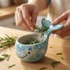 Cute Blue Whale Peeled Bowl, Suitable For Home Use, Convenient Kitchenware For Family