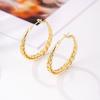 925 Silver Needle Hypoallergenic Large Hoop Earrings for Women Fashion Minimalist 30/40/50mm Earring Jewelry Mother's Day Gift