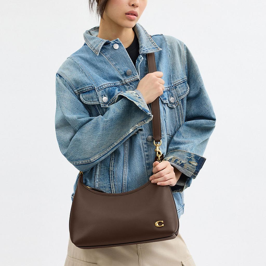 Coach Juliet 30 Removable Shoulder Strap Handle Tanned Leather Crossbody Shoulder Tote Bag Large Women bags Dark-Stone CR981-B4CBD